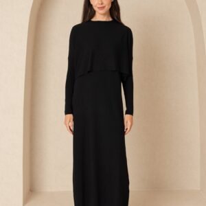 Black Knit Overlay